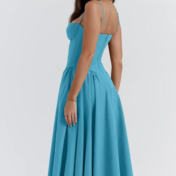 Vivi™ | Ärmelloses Midikleid mit Korsett-Passform