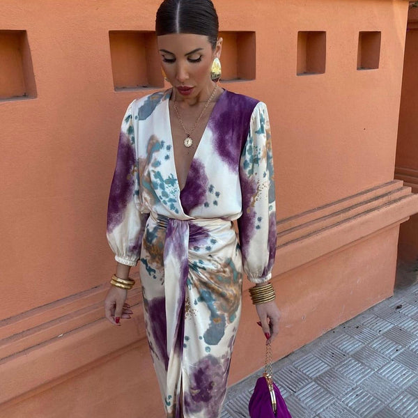 Amayah™ | Elegantes Kleid mit V-Ausschnitt