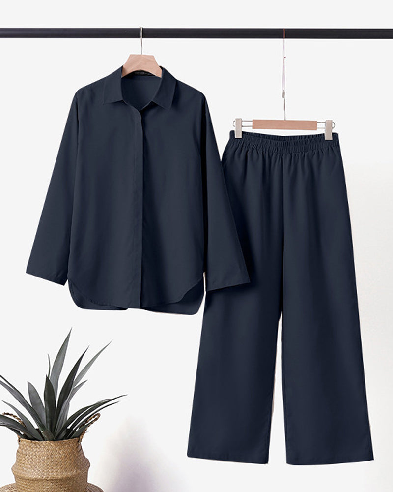 Aimee™ | Hemden-Set aus Baumwolle und Leinen