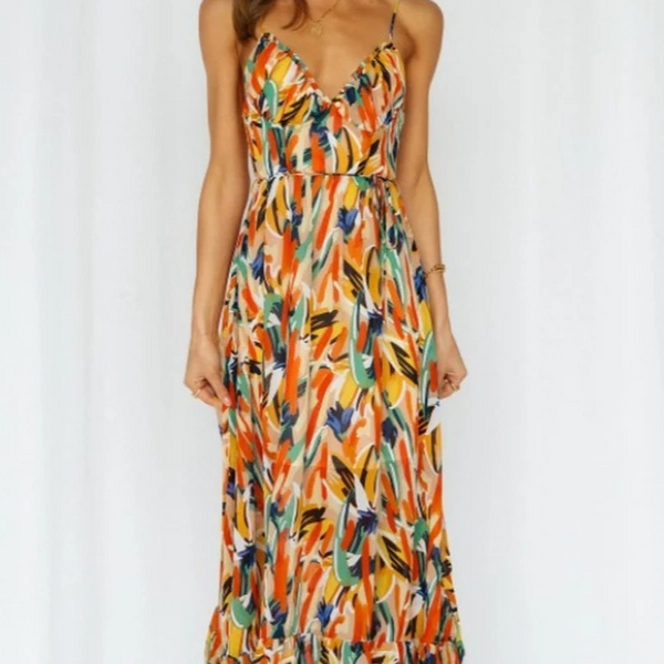 Aadhya™ | FARBENFROHES SOMMERKLEID
