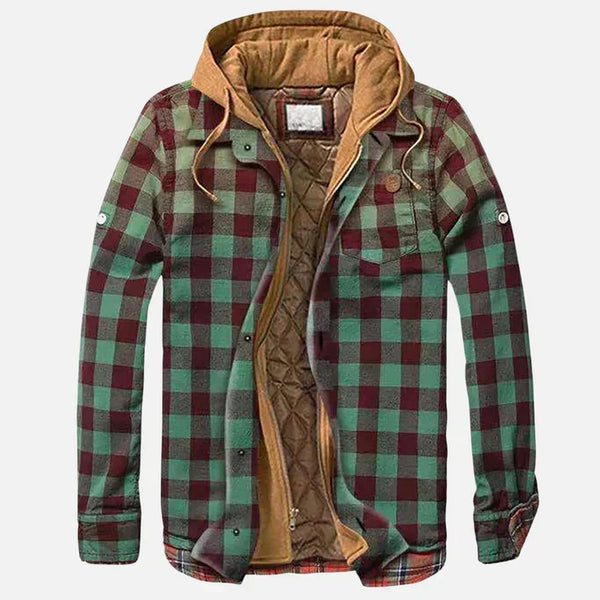 Reveur | Karierte Jacke mit Kapuze