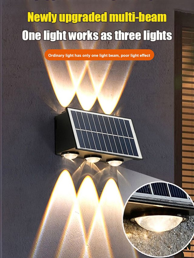 SunGlow™ - Solarbetriebene Wandleuchte
