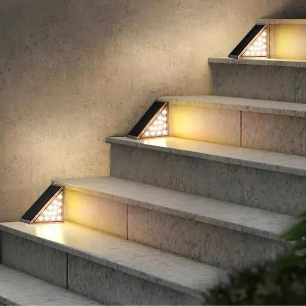 1+1 Gratis | GlowStep™ Solar-LED-Treppenleuchten für den Außenbereich