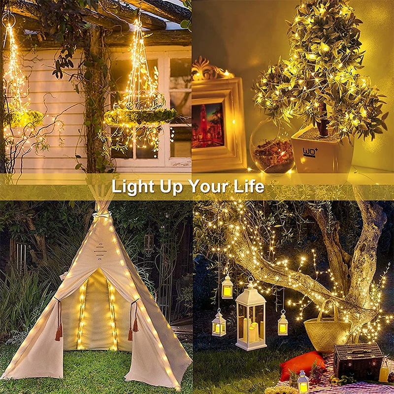 LuminaLuxe™ Kupferdrahtlichter – Schaffe Gemütliche Magie mit Mühelosem Glanz & Endlosem Charme
