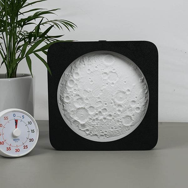 LunaGlow™ - 3D-gedruckte Mondlampe mit Smart-Touch und stufenloser Dimmfunktion Nachtlicht