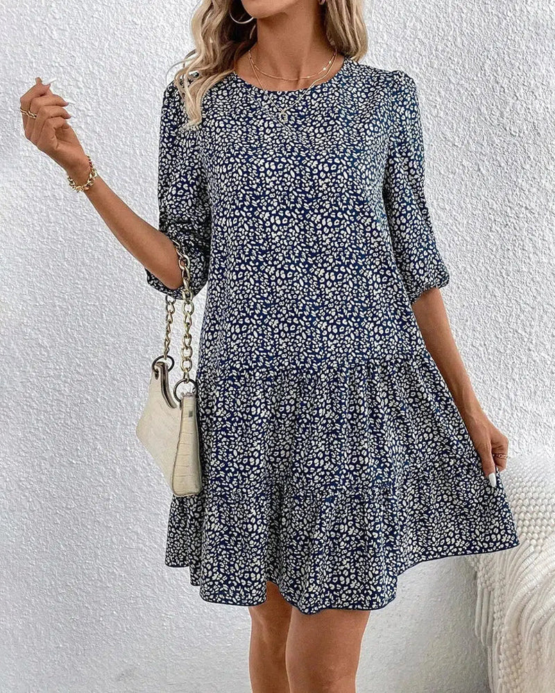 Stormi™ | Kleid mit elegantem Stil und Rundhalsausschnitt