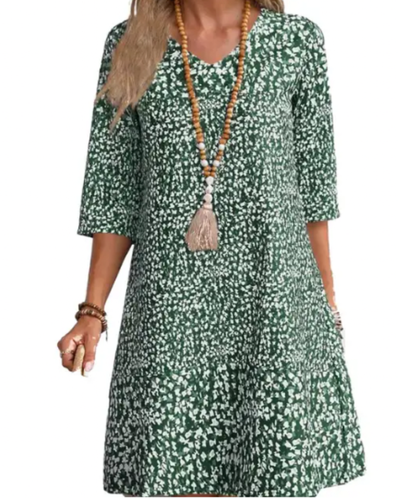 Stormi™ | Kleid mit elegantem Stil und Rundhalsausschnitt