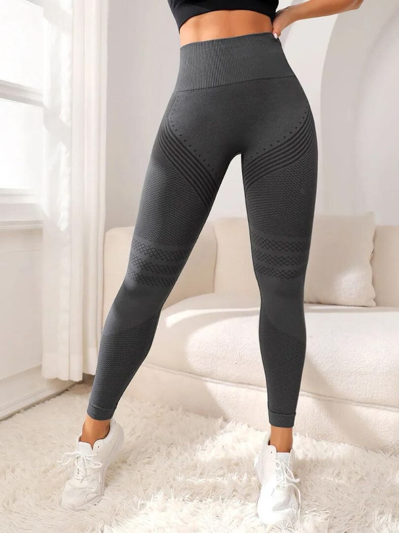 Damen Anti-Cellulite Leggings mit Po-Lift & High-Waist | Kaschiert Dellen optisch, formt Beine | Sport & Alltag, 1+1 Set