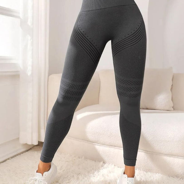 Damen Anti-Cellulite Leggings mit Po-Lift & High-Waist | Kaschiert Dellen optisch, formt Beine | Sport & Alltag, 1+1 Set