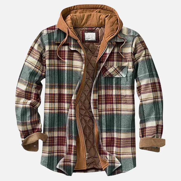 Reveur | Karierte Jacke mit Kapuze
