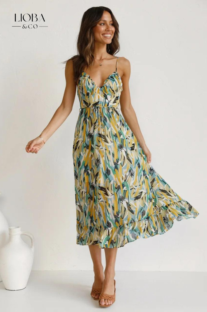 Aadhya™ | FARBENFROHES SOMMERKLEID
