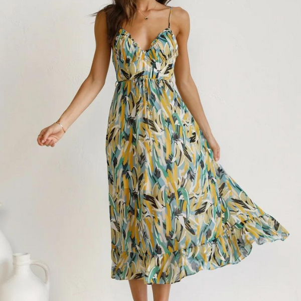 Aadhya™ | FARBENFROHES SOMMERKLEID
