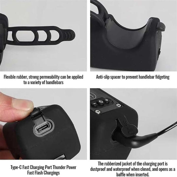 Fahrradklingel mit Licht – Laut, wasserdicht & USB-ladbar