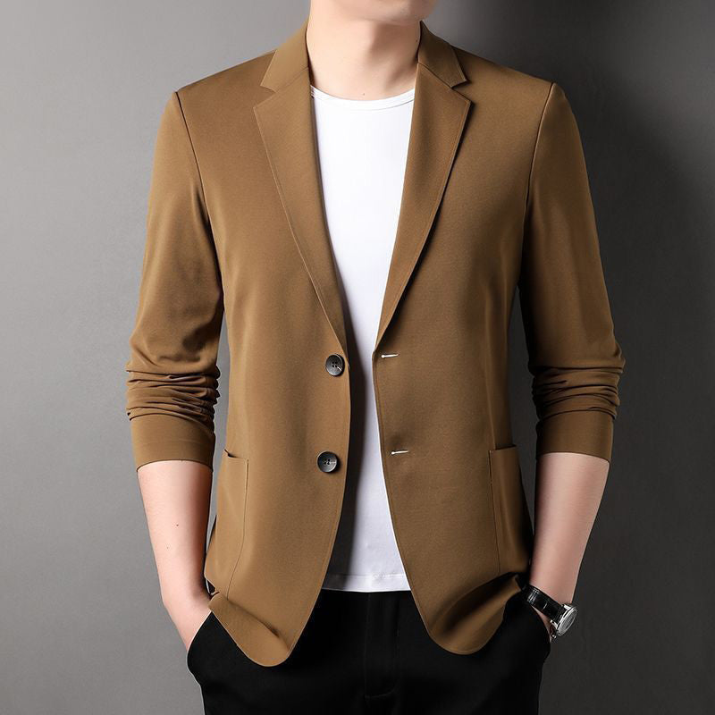 Herren Sommer Blazer leicht & atmungsaktiv | UV-Schutz & knitterfrei | Slim Fit Ein-Knopf Sakko