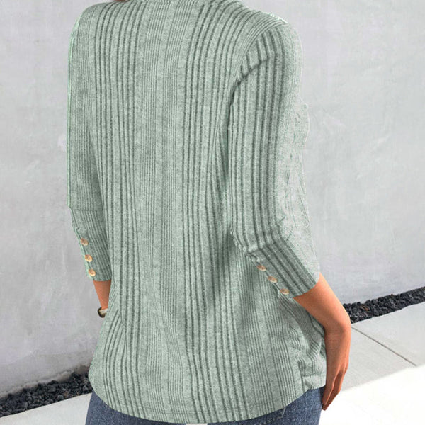 Anais™ Einfarbige grüne Bluse