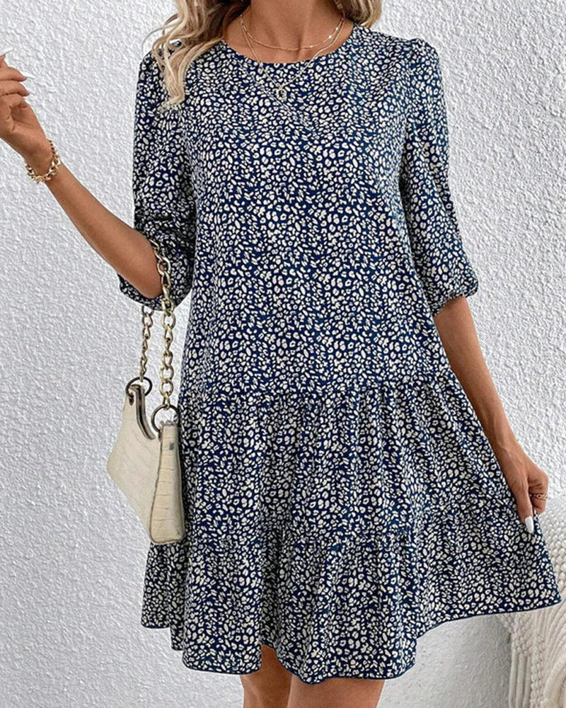 Stormi™ | Kleid mit elegantem Stil und Rundhalsausschnitt