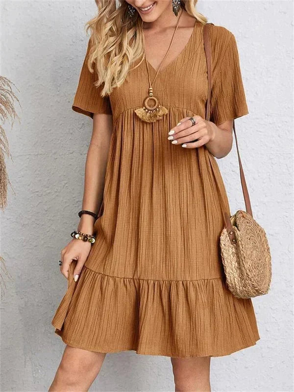 Lumie™ | Elegantes Retro Kleid mit V-Ausschnitt