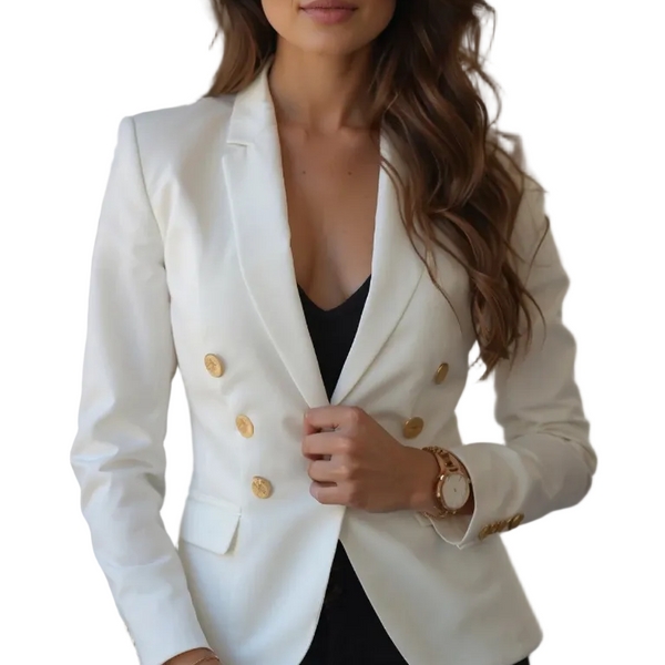 Damen Blazer aus Baumwolle-Mix | Leicht tailliert & vielseitig kombinierbar | Eleganter Freizeit- & Business-Look