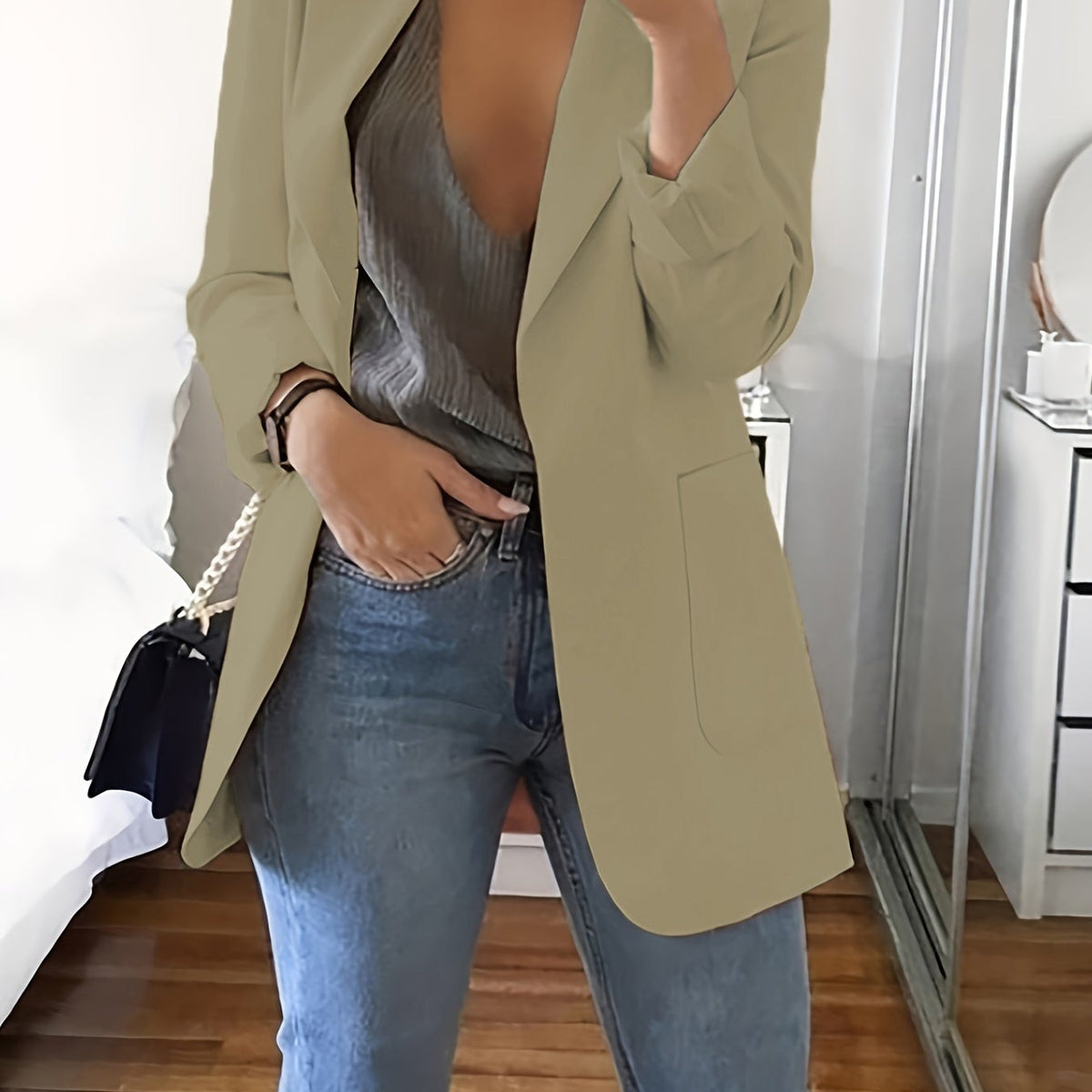 Lyra™ Lässiger Blazer in Übergröße