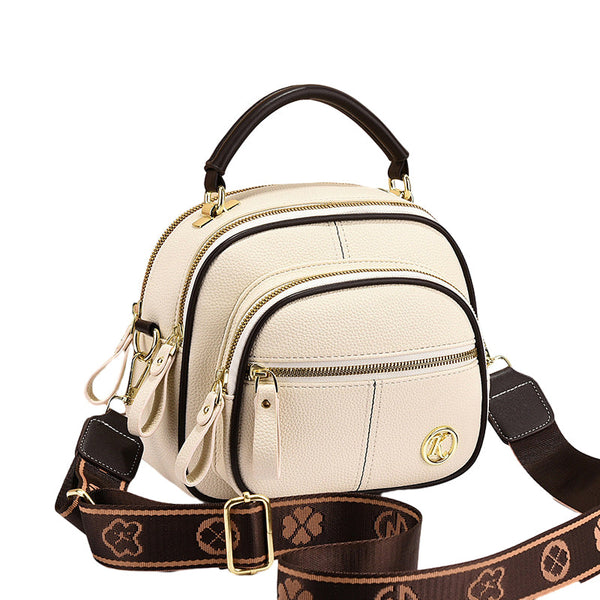Katy™ Verstellbare Ledertasche mit breitem Schultergurt