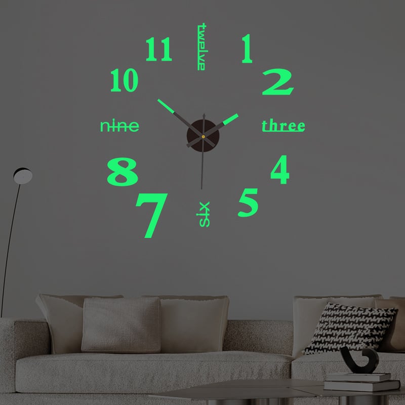 LucentAura™ 3D Wanduhr – Verwandeln Sie Ihr Zimmer mit stiller Eleganz und faszinierender Tiefe