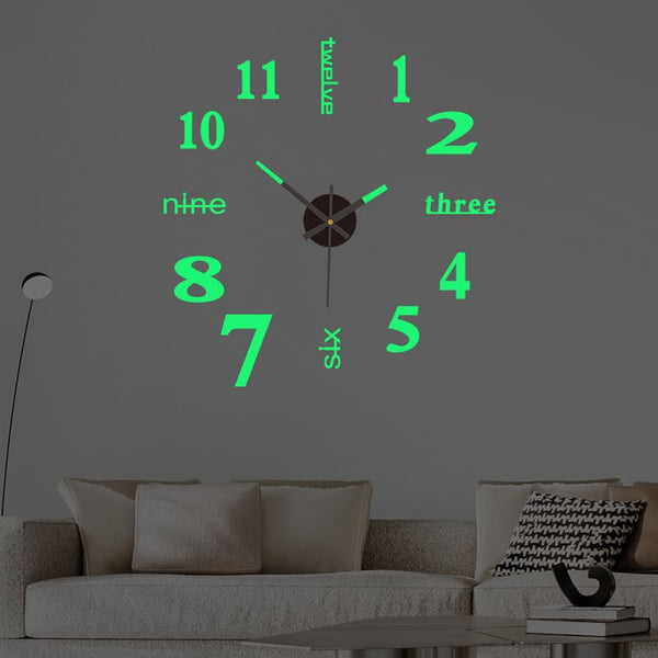 LucentAura™ 3D Wanduhr – Verwandeln Sie Ihr Zimmer mit stiller Eleganz und faszinierender Tiefe