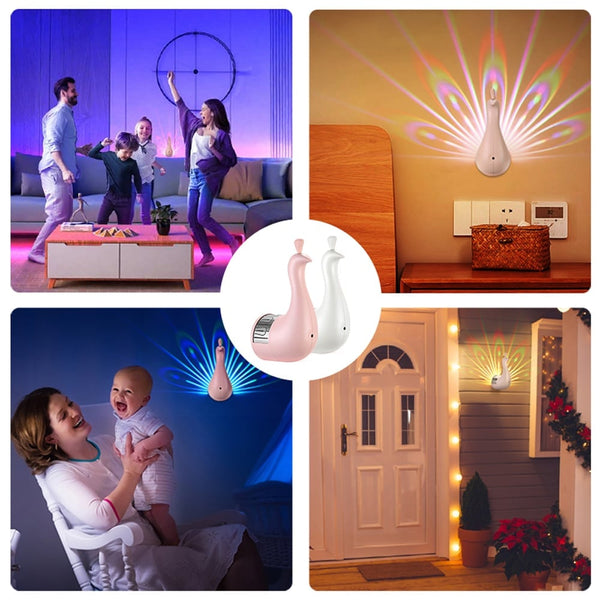 GlowPea™ - Pfau LED-Projektionslicht