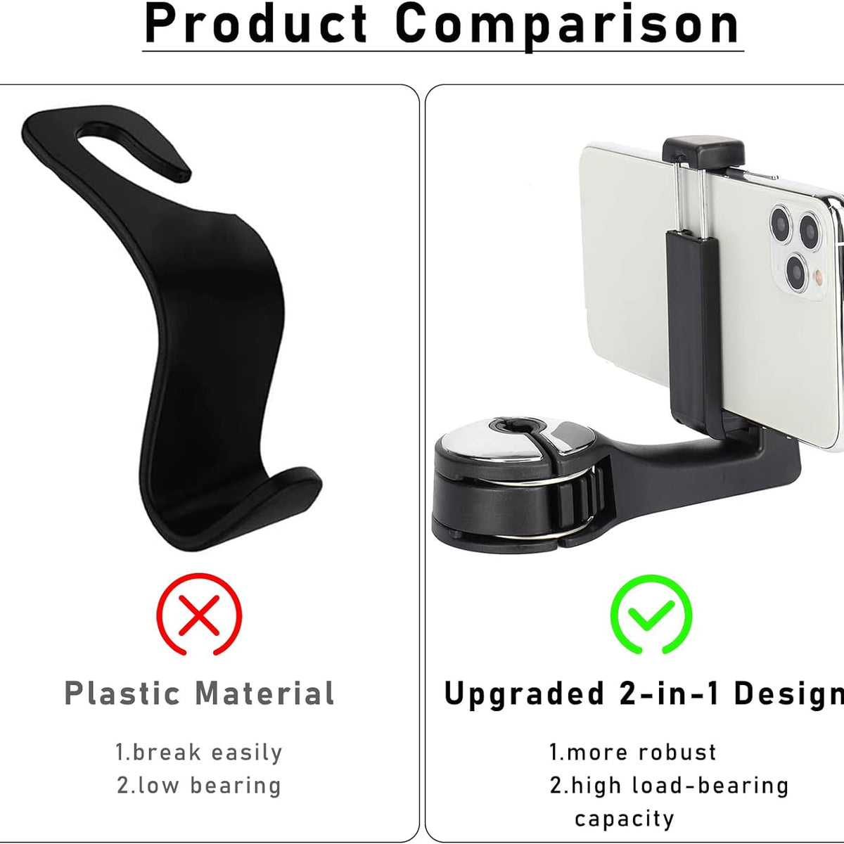 2+2 Gratis | AutoMate™ Autositztasche Verborgenes Haken
