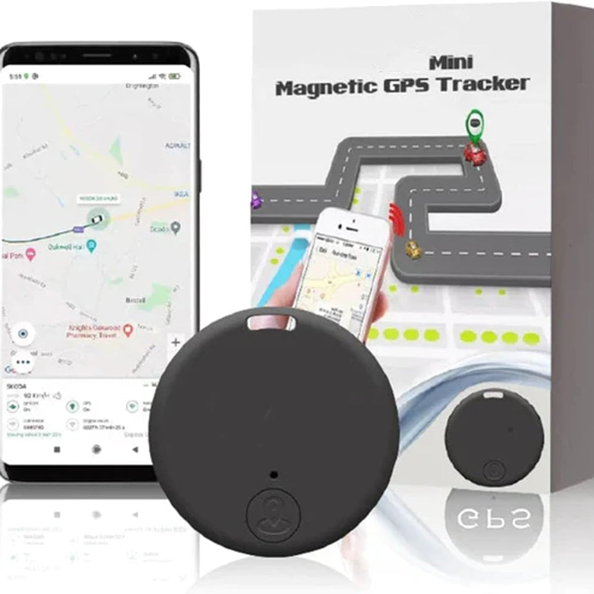 Mini Magnetischer GPS-Tracker | Echtzeit-Ortung | Starke Magnetbefestigung | Lange Akkulaufzeit