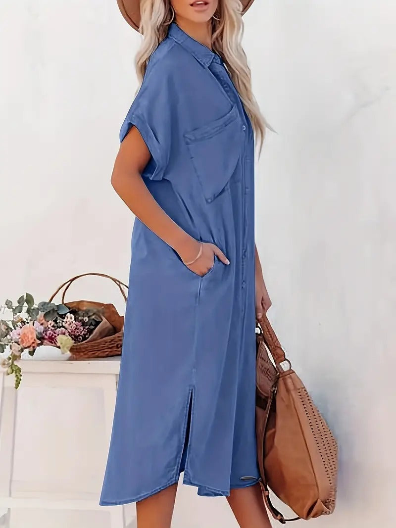 Thalia™ | Hemdkleid mit festen Taschen