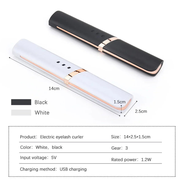 LuxeLash Pro™ | Schnellheizbare USB-wiederaufladbare Wimpernzange