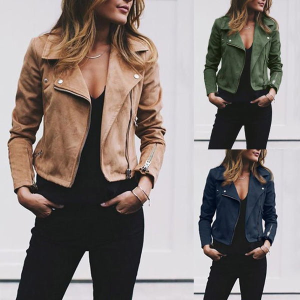 Alora | Damen Jacke mit Reißverschluss | Weich & Warm | Eleganter Herbstlook