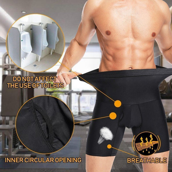 Herren Shapewear Shorts mit hoher Taille | Bauchkontrolle & formender Komfort | Unsichtbar unter Kleidung