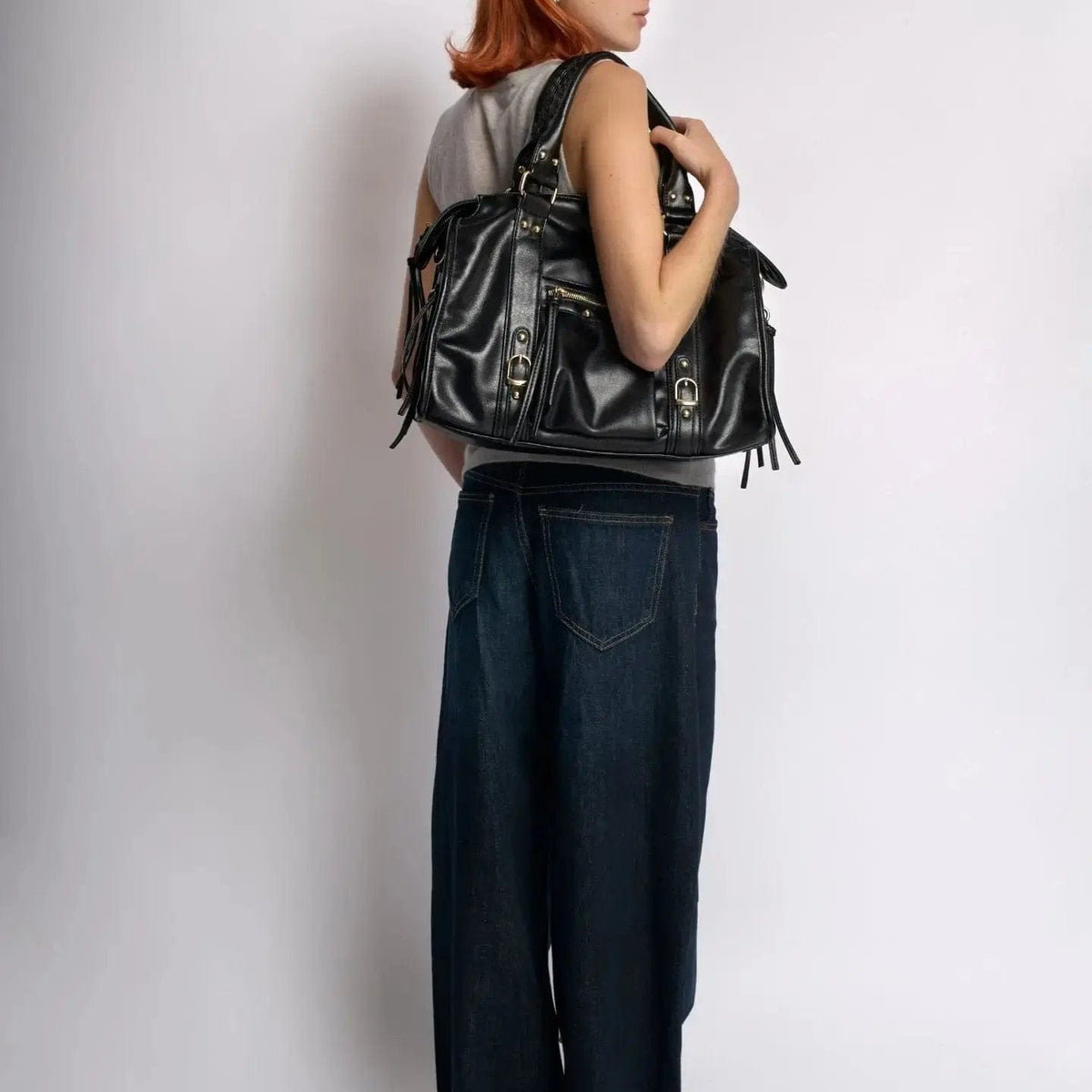 TaschenEleganz™ Stilvolle Damenhandtasche aus veganem Leder