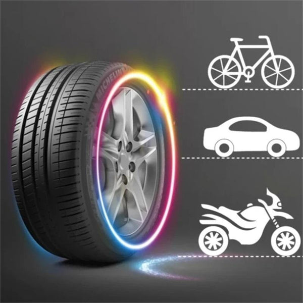 LumiWheel™ - Sorgt für mehr Sicherheit bei Nachtfahrten und verbesserter Sichtbarkeit bei Dunkelheit (4 Stück)