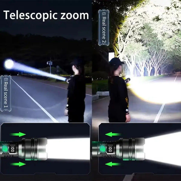 NightForce™ LED-Taschenlampe – Beherrsche die Dunkelheit mit unaufhaltsamer Helligkeit und Selbstvertrauen