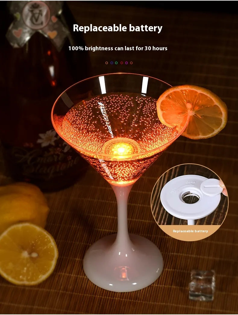 GlasGlo™ - LED-Lichtweingläser