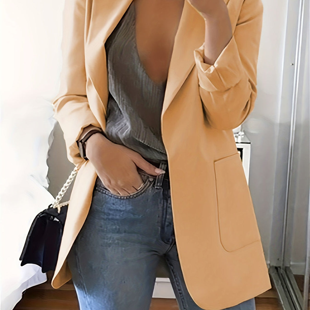 Lyra™ Lässiger Blazer in Übergröße