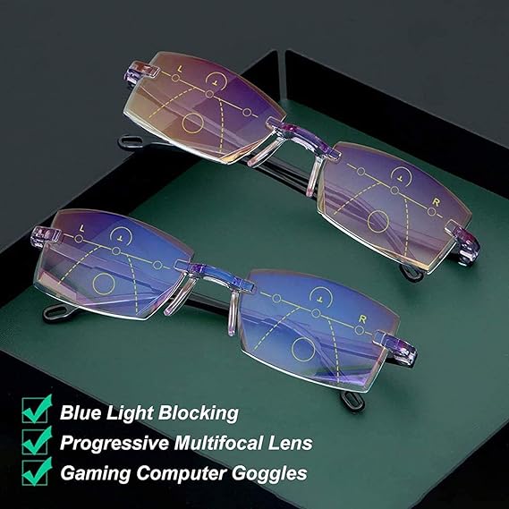 LensPro Lesebrille | Multifokal mit Smart-Zoom | Anti-Blaulicht | 50% Rabatt