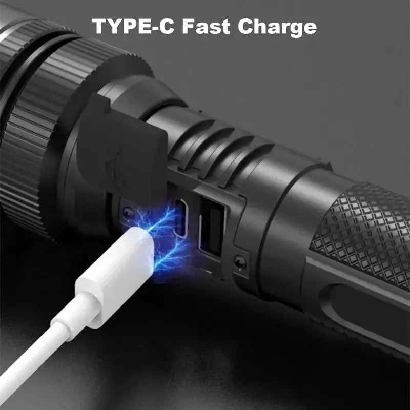 NightForce™ LED-Taschenlampe – Beherrsche die Dunkelheit mit unaufhaltsamer Helligkeit und Selbstvertrauen