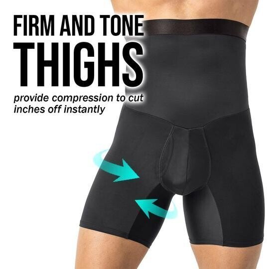 Herren Shapewear Shorts mit hoher Taille | Bauchkontrolle & formender Komfort | Unsichtbar unter Kleidung