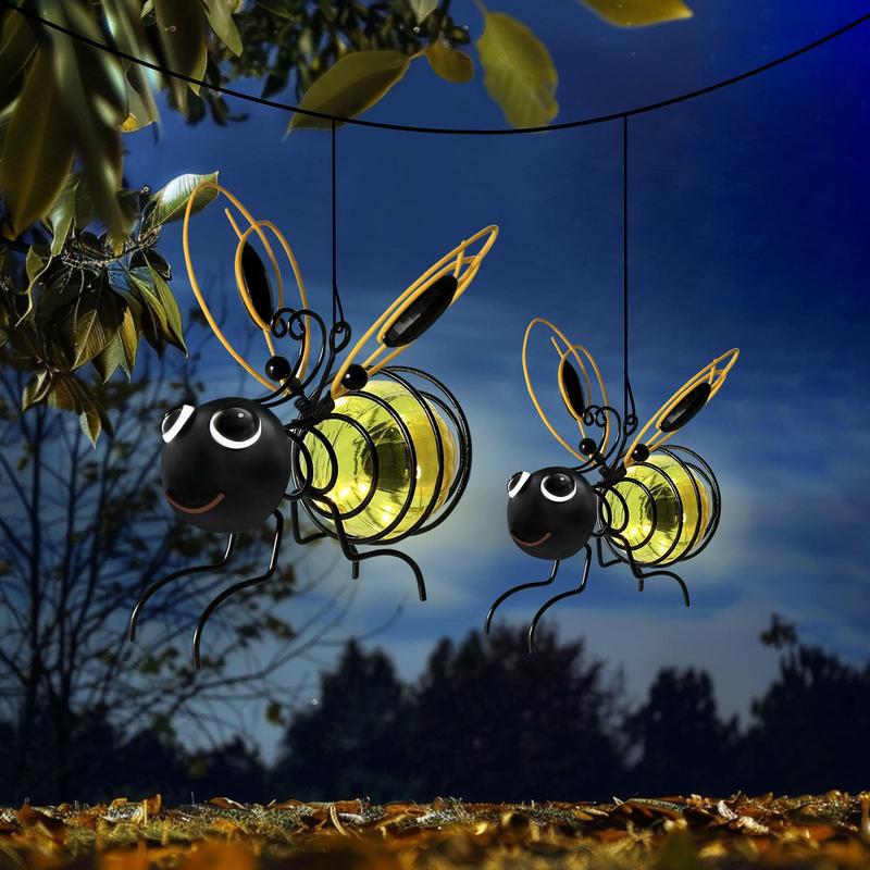 BienenZauber™ Solar-Gartenleuchte mit warmem LED-Licht