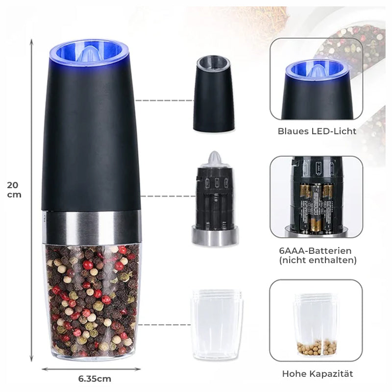 GraviGrind™ - Elektrische Salz- und Pfeffermühle