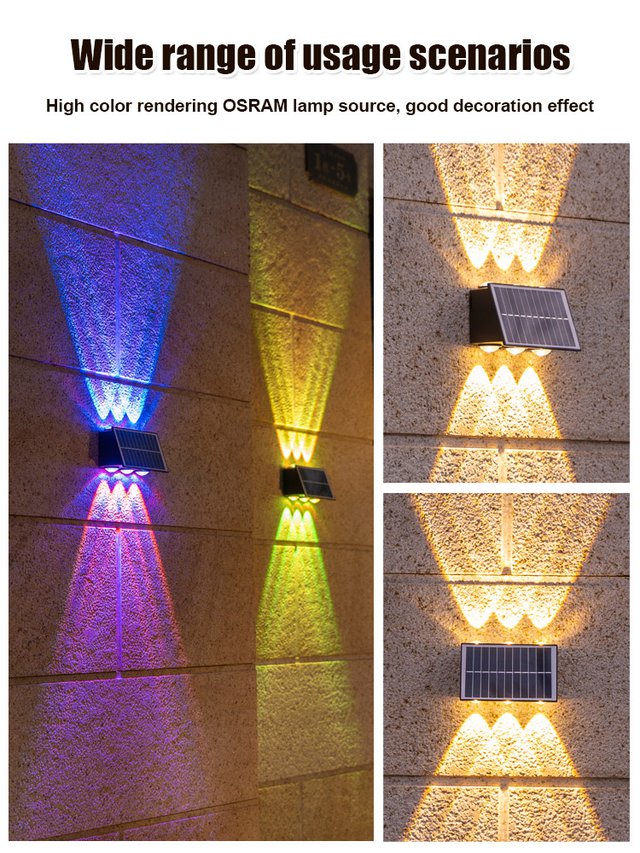 SunGlow™ - Solarbetriebene Wandleuchte