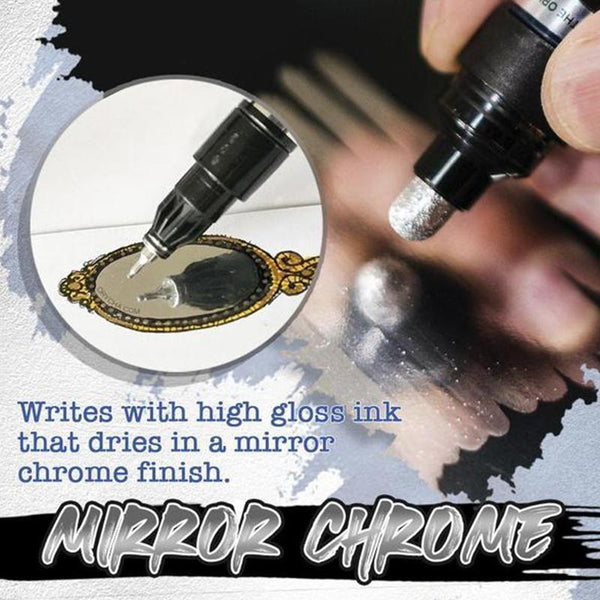 1+1 Gratis | ChromeInk™ Spiegelähnlicher Silbereffekt