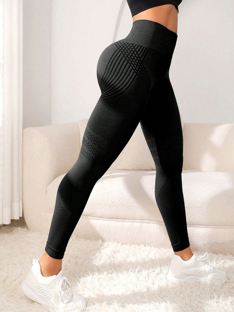 Damen Anti-Cellulite Leggings mit Po-Lift & High-Waist | Kaschiert Dellen optisch, formt Beine | Sport & Alltag, 1+1 Set