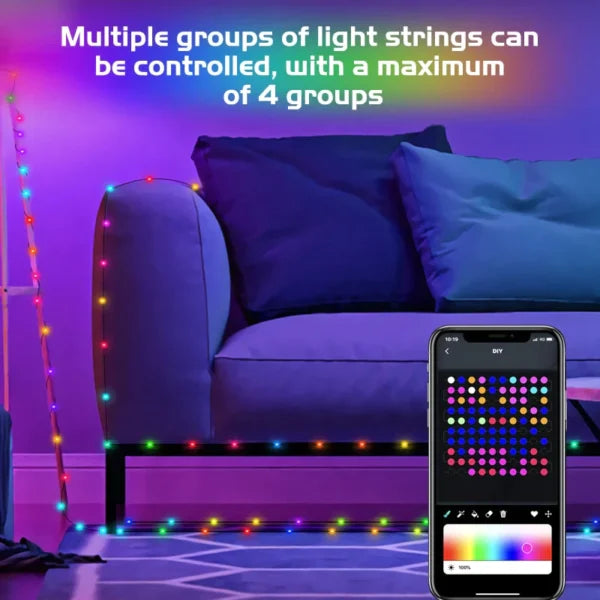 XmasTree™ - RGB-Weihnachtsbaumlichter mit intelligenter Bluetooth-Steuerung (50% RABATT)