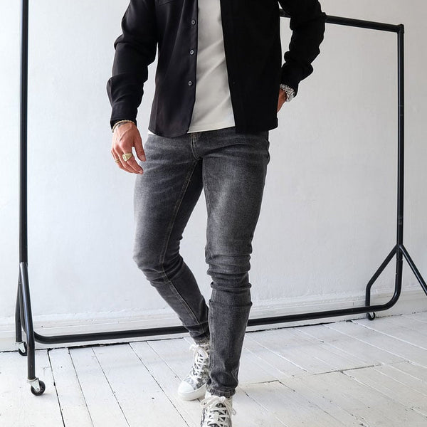Herren Hemdjacke aus Baumwolle | Taillierter Schnitt mit Brusttaschen & Knopfleiste | Smart Casual