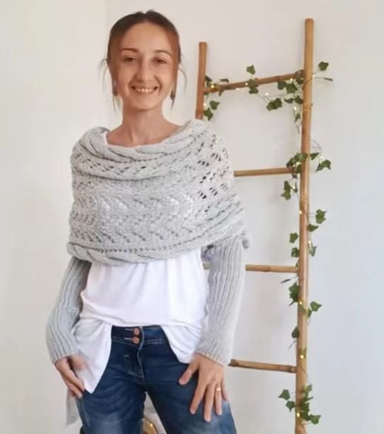 Reinhilde™ Schal – Doppelten Ärmeln Schal
