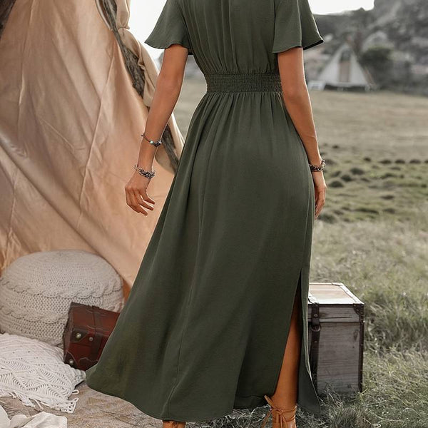 Ramira | Charmantes Kragendetail Damenkleid